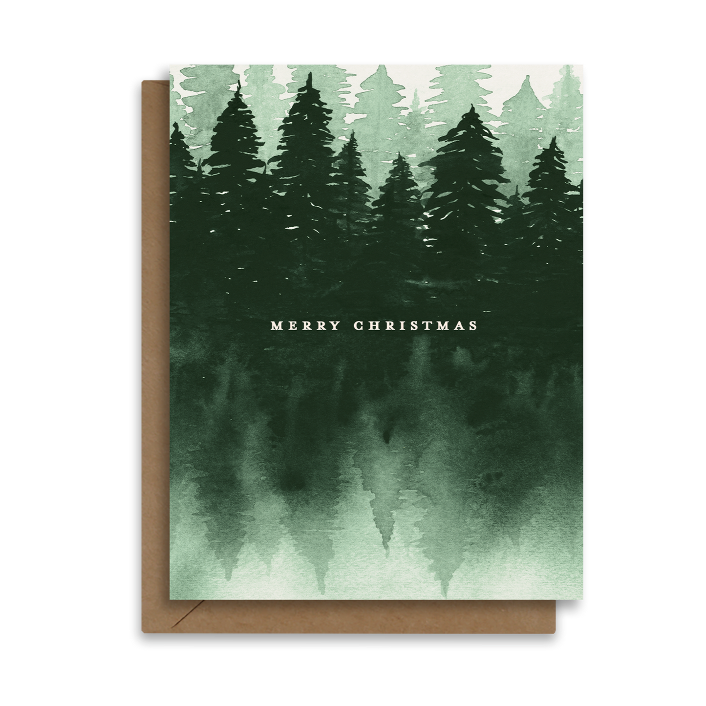 Merry Christmas Forest Holiday Card