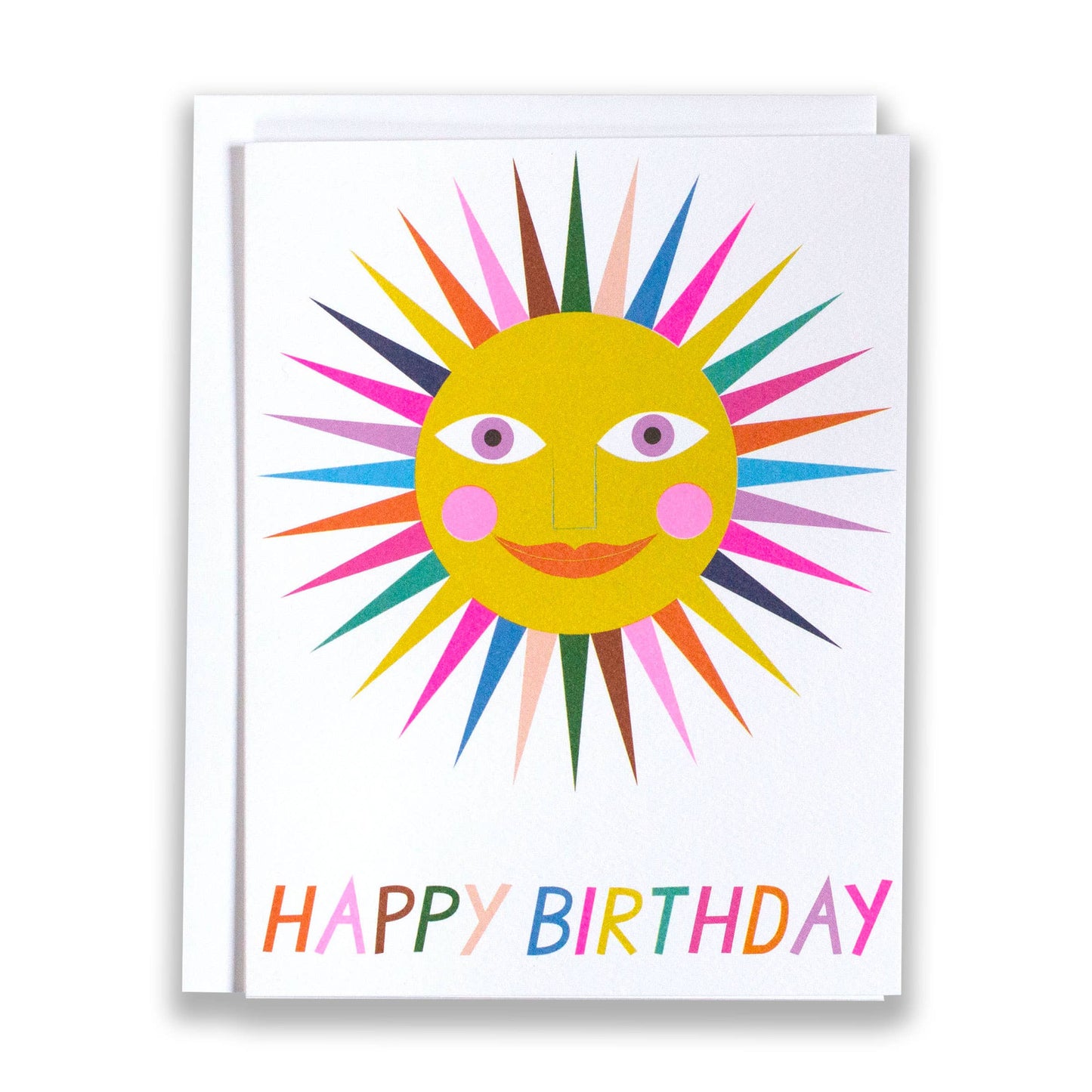 Happy Birthday Rainbow Sun Card