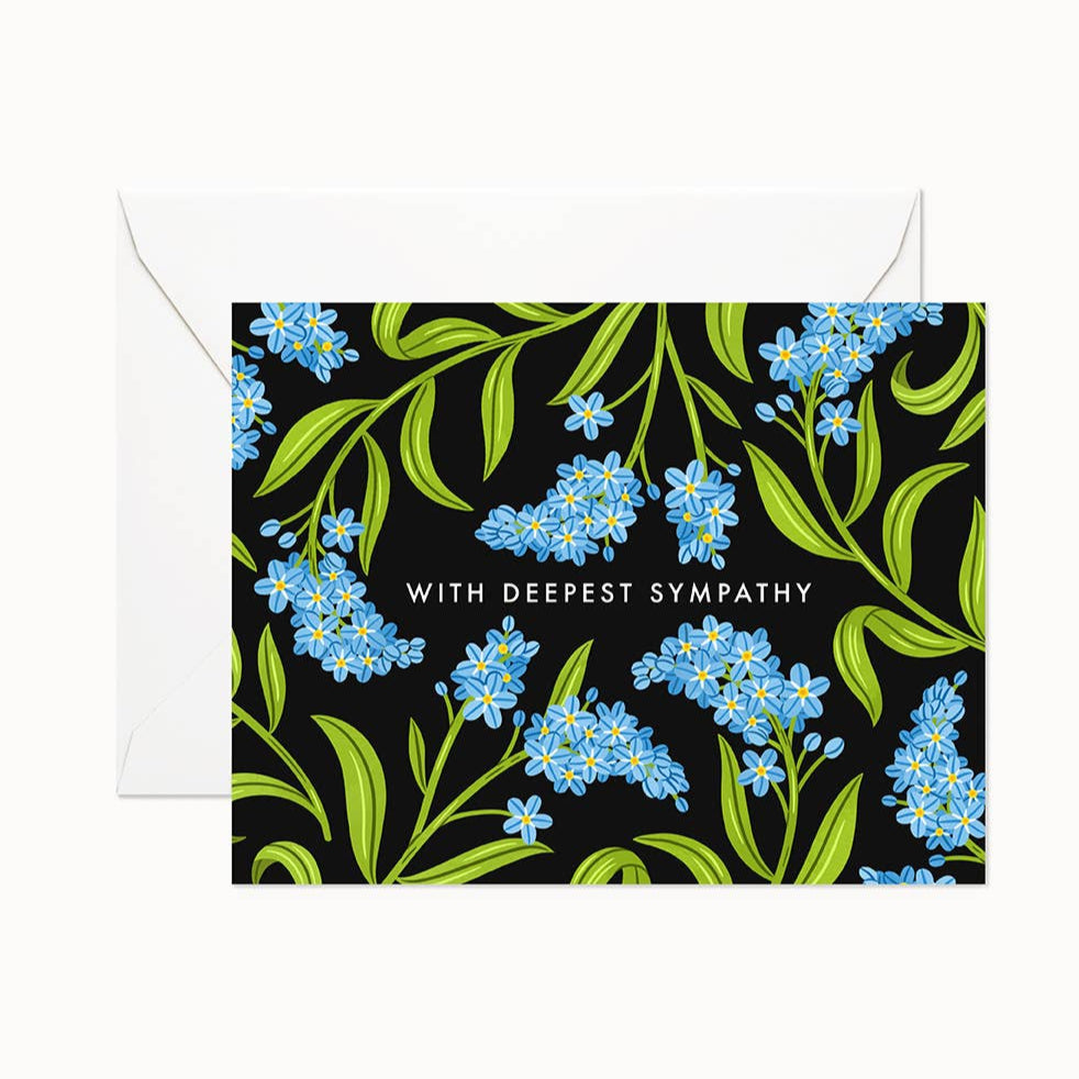 With Deepest Sympathy Forget-Me-Not Card