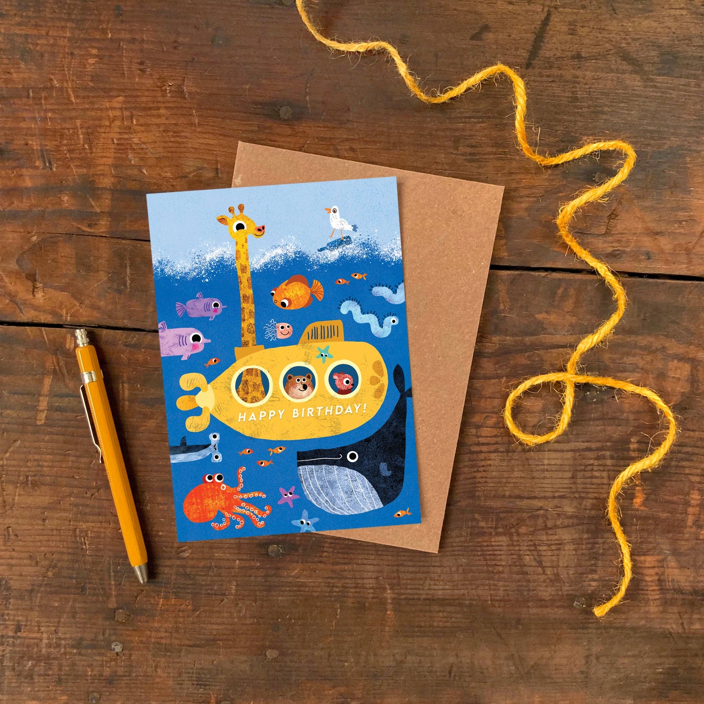 Happy Birthday Submarine Card