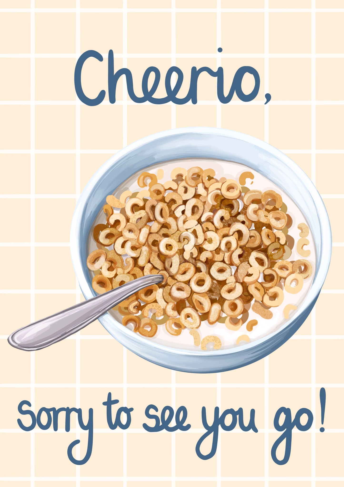Cheerio, Sorry To See You Go! Card