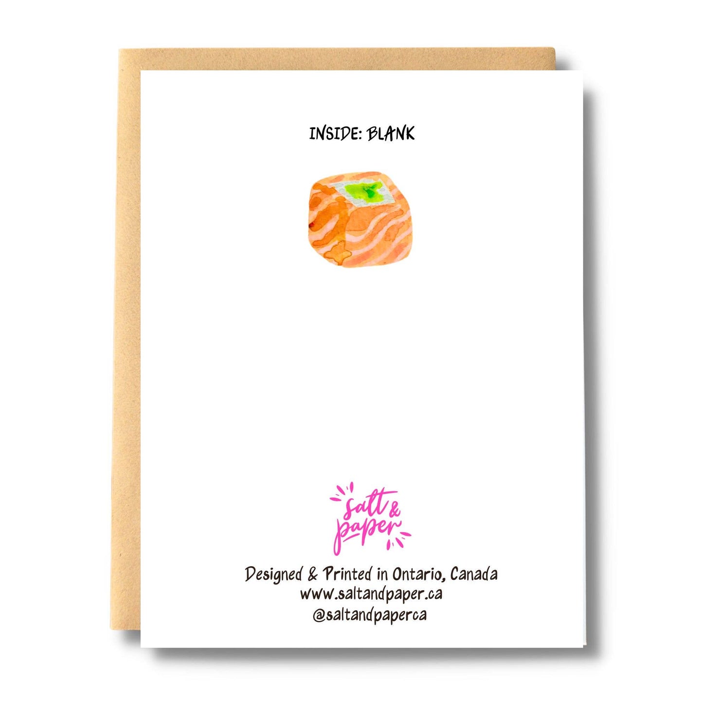 I Like the Way You Roll Sushi Card