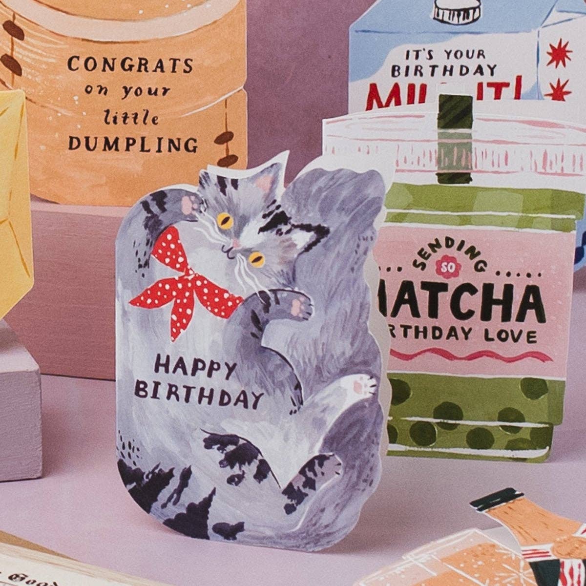 Happy Birthday Bandana Cat • Birthday Card
