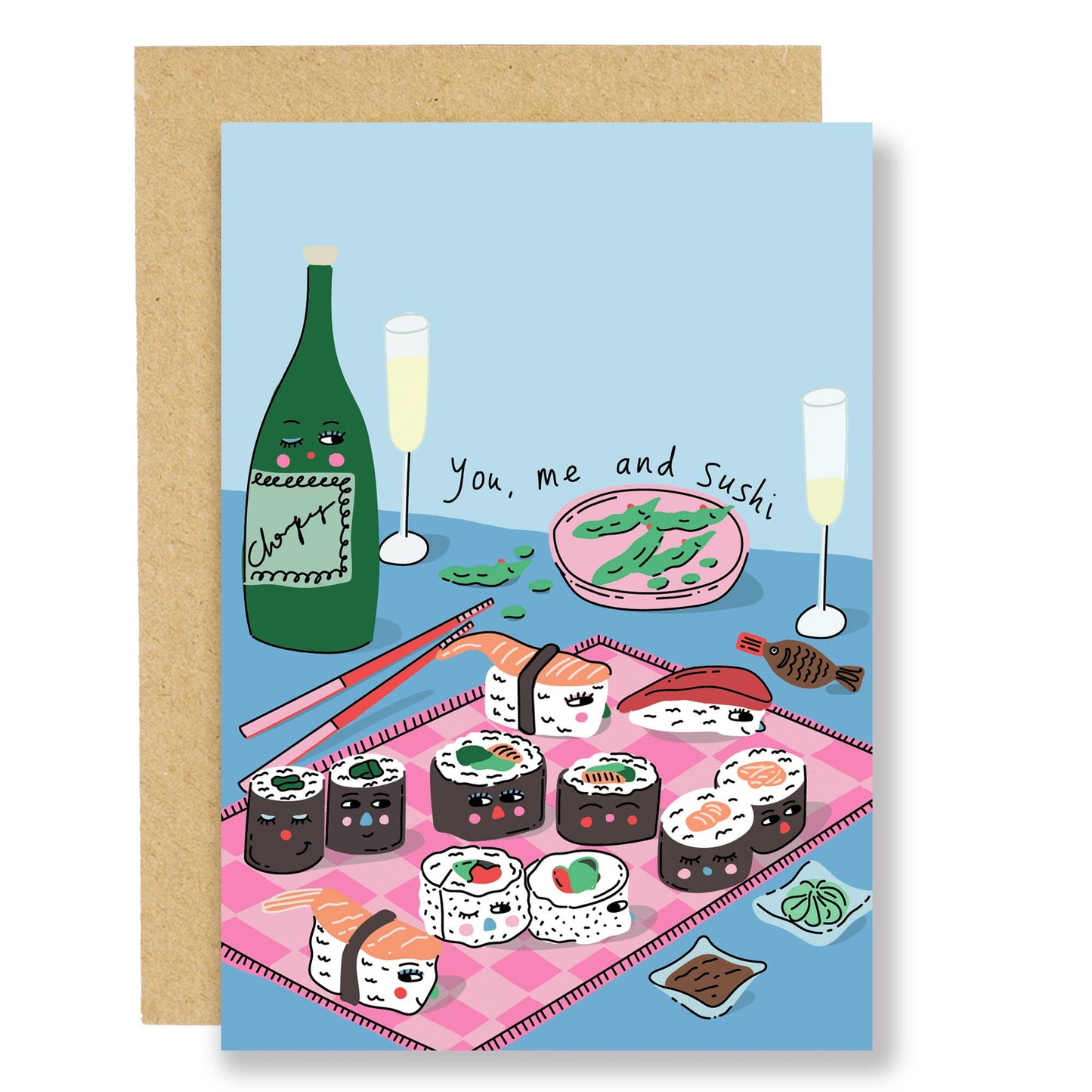 You, Me And Sushi Card