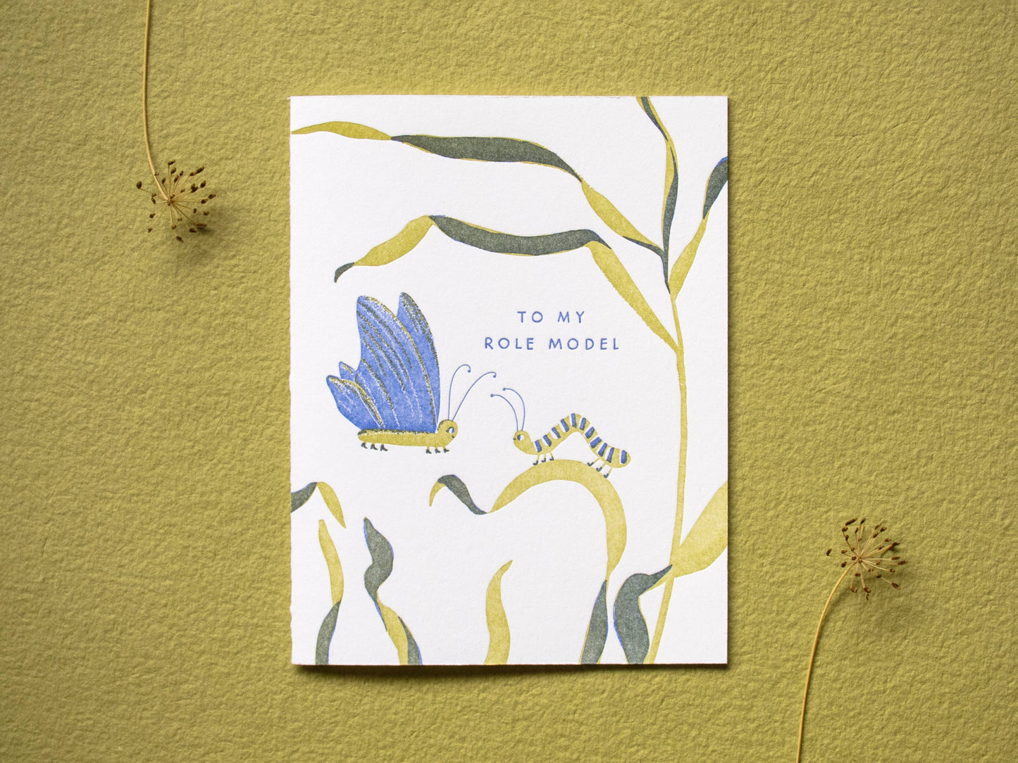 To My Role Model Letterpress Card