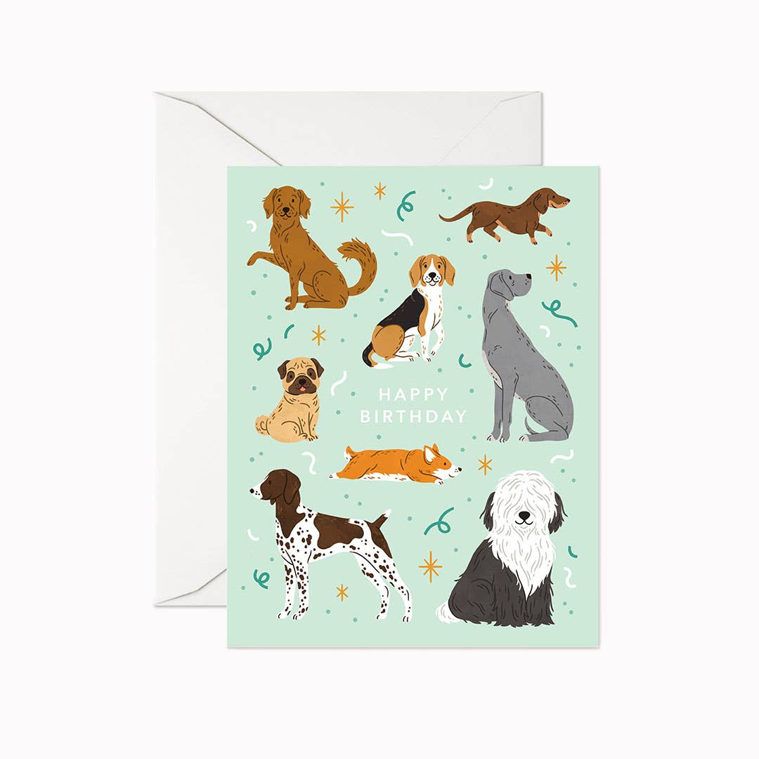 Happy Birthday Dogs Card