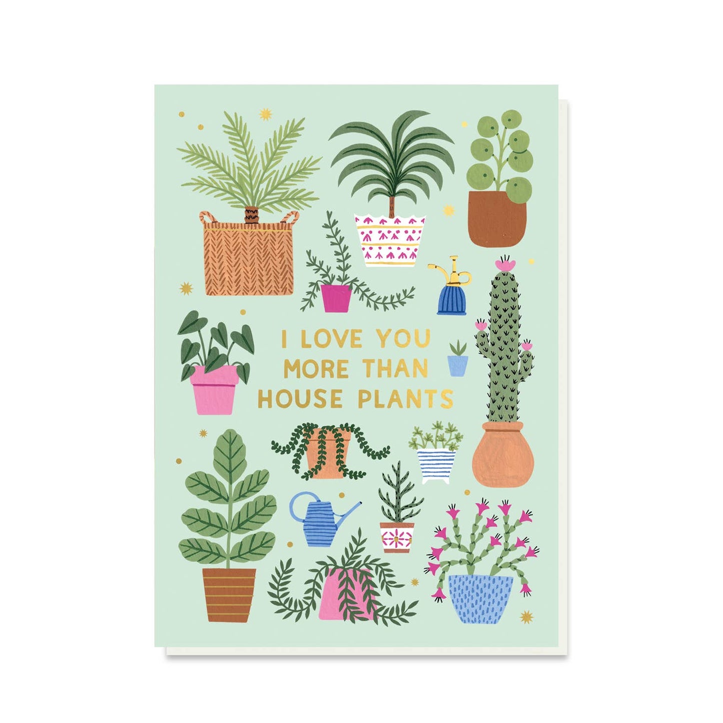 I Love You More Than House Plants Card