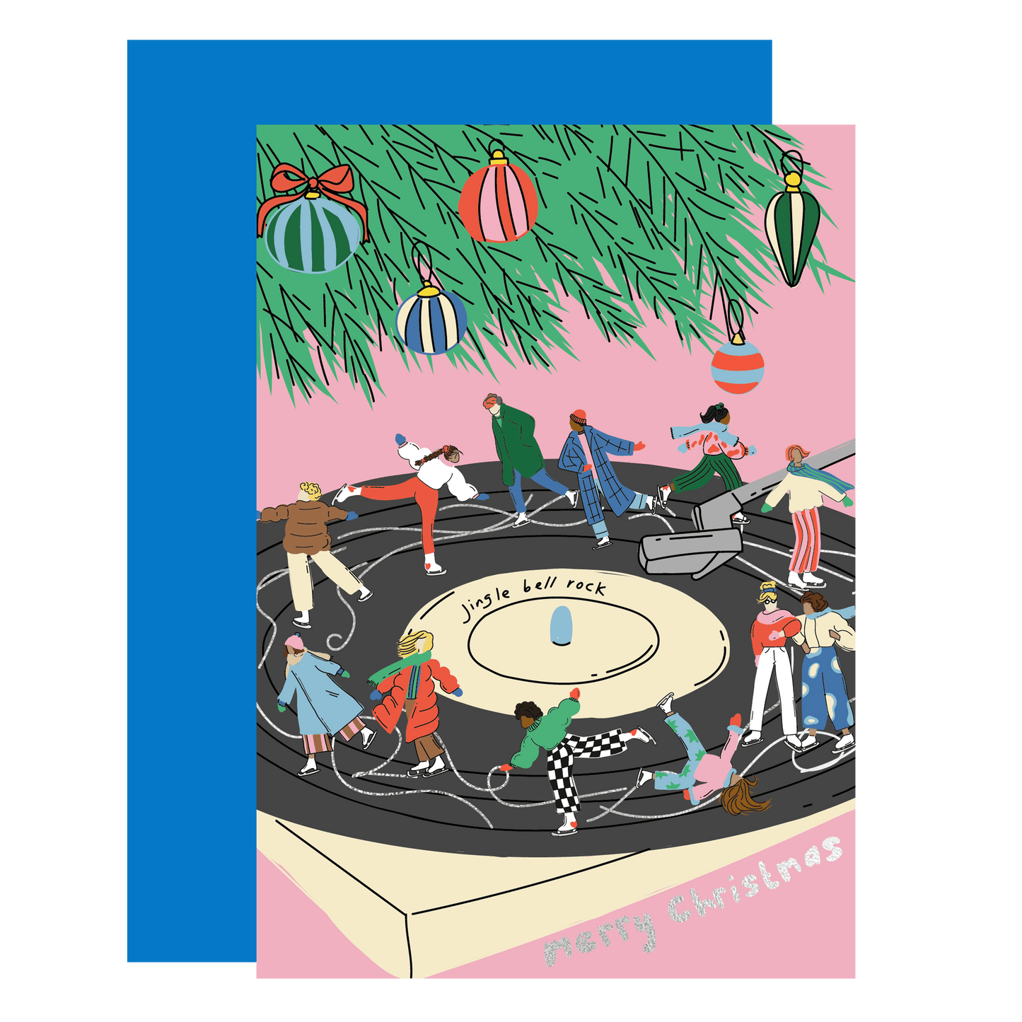 Jingle Bell Rock Merry Christmas Card