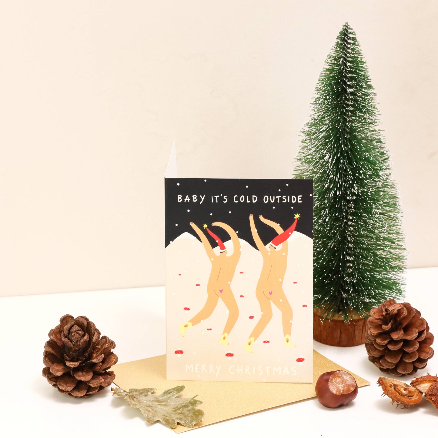 Baby It's Cold Outside, Merry Christmas Card
