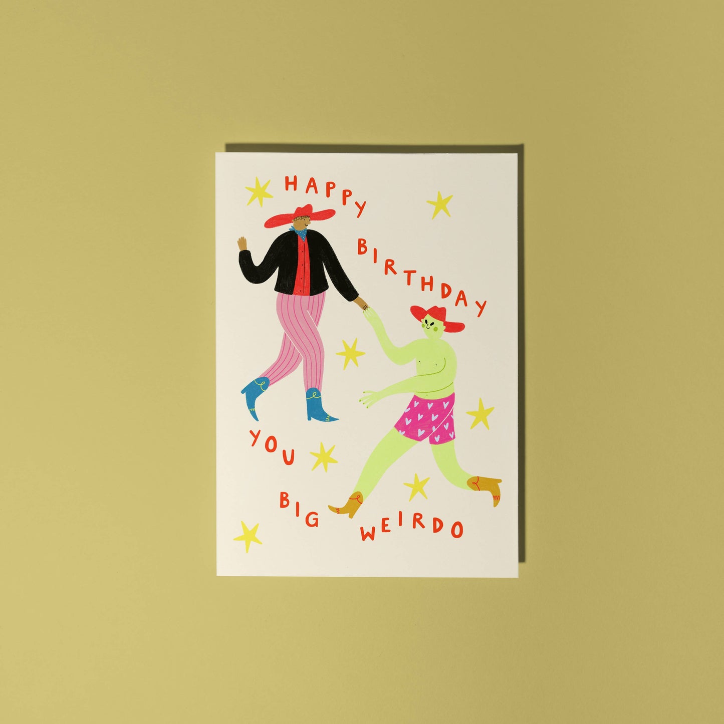 Happy Birthday You Big Weirdo Card