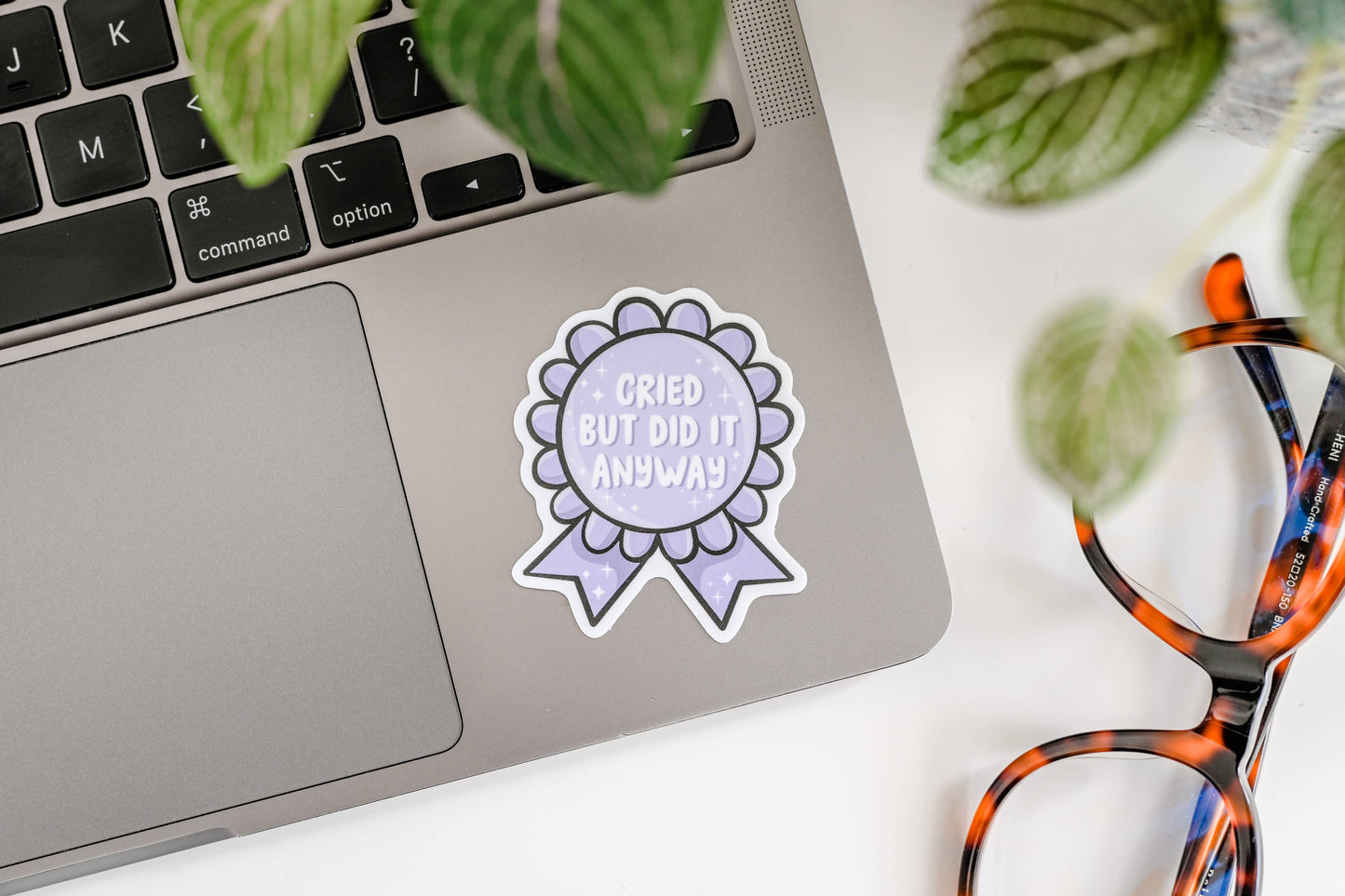 Cried But Did It Anyway • Vinyl Sticker