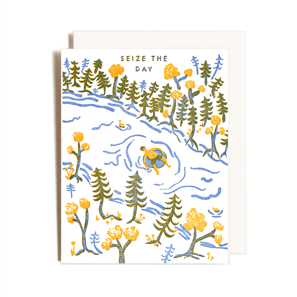 Seize the Day Letterpress Card