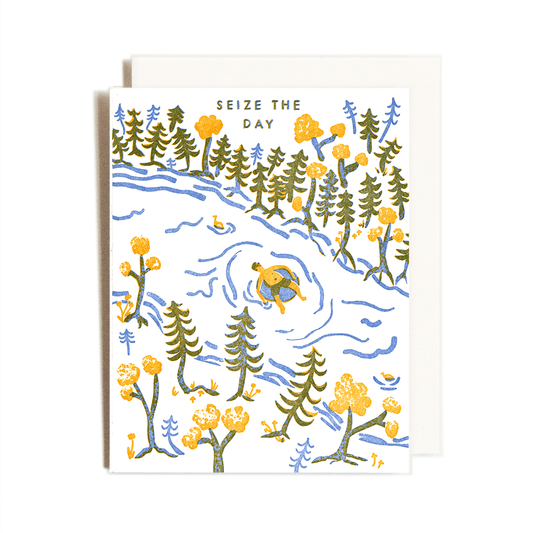 Seize the Day Letterpress Card