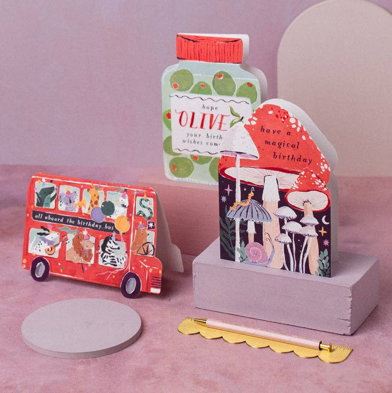 All Aboard The Birthday Bus Card