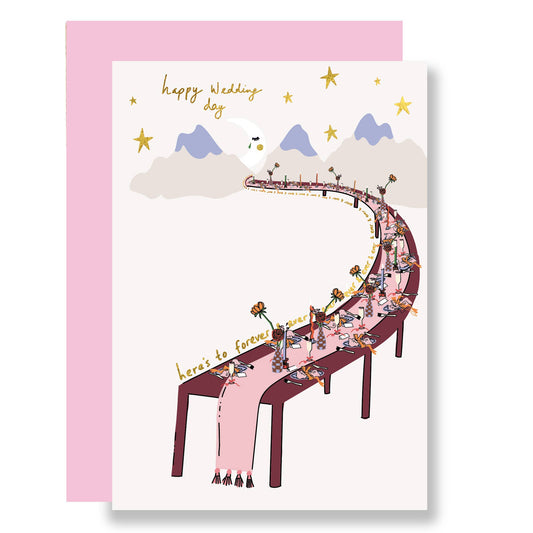 Happy Wedding Day, Here's To Forever & Ever Card