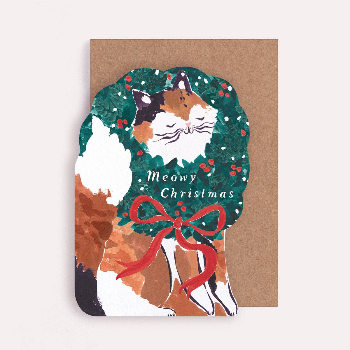 Meowy Christmas Cat Card