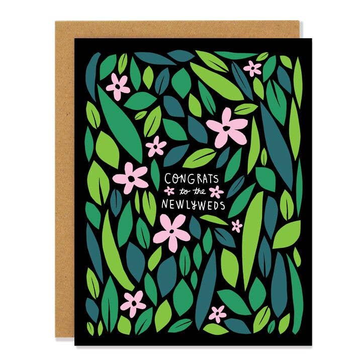 Congrats To The Newlyweds Card