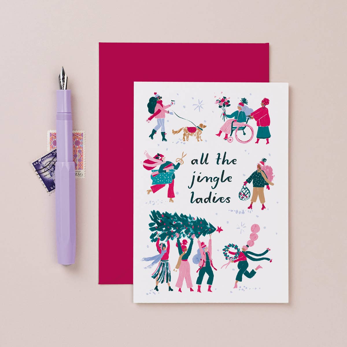 All The Jingle Ladies Holiday Card