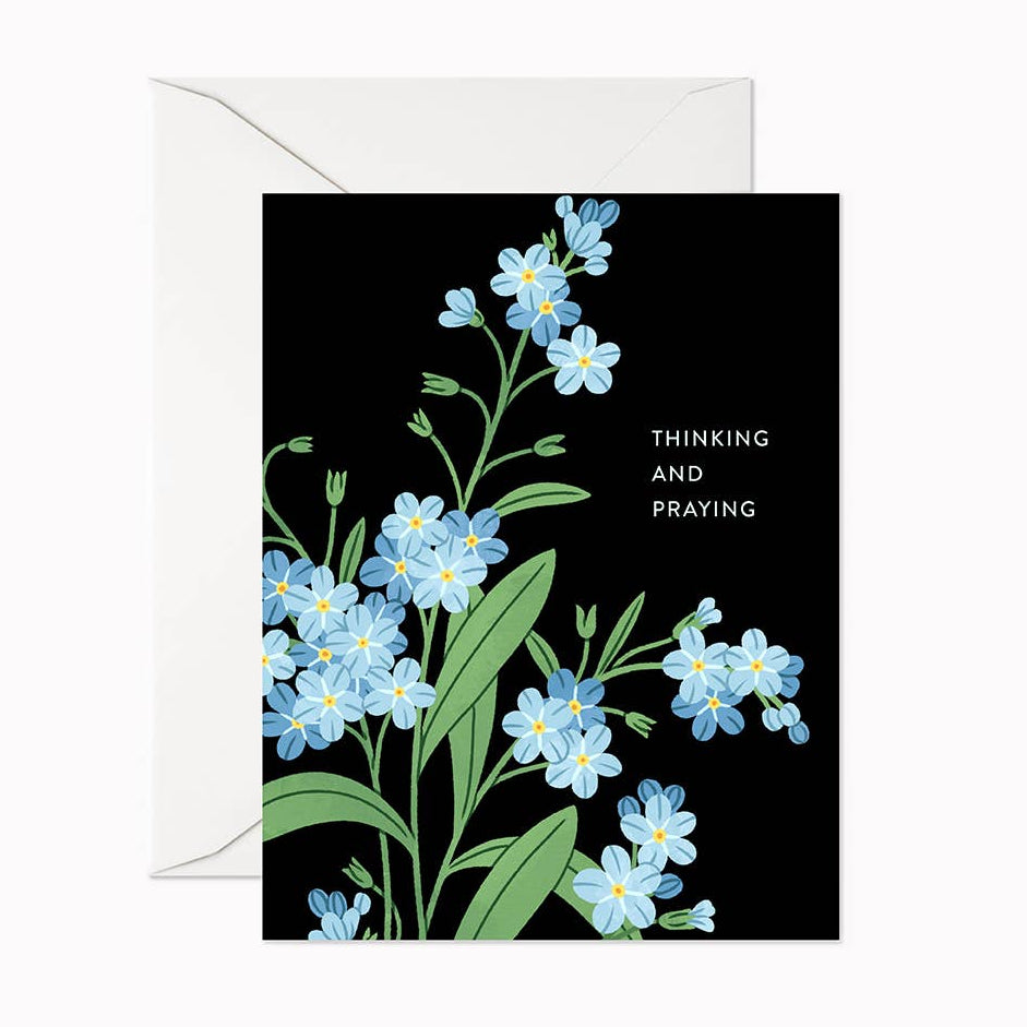 Thinking And Praying Card
