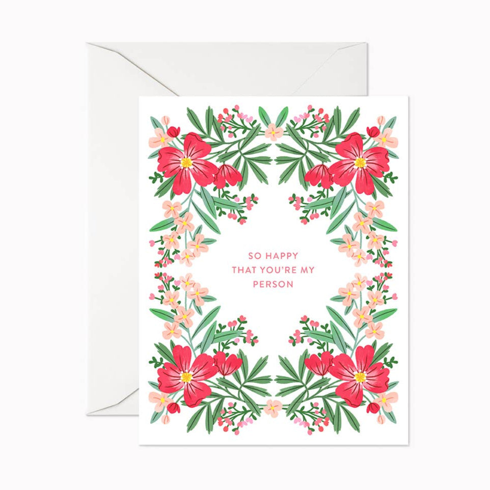 So Happy That You're My Person Card