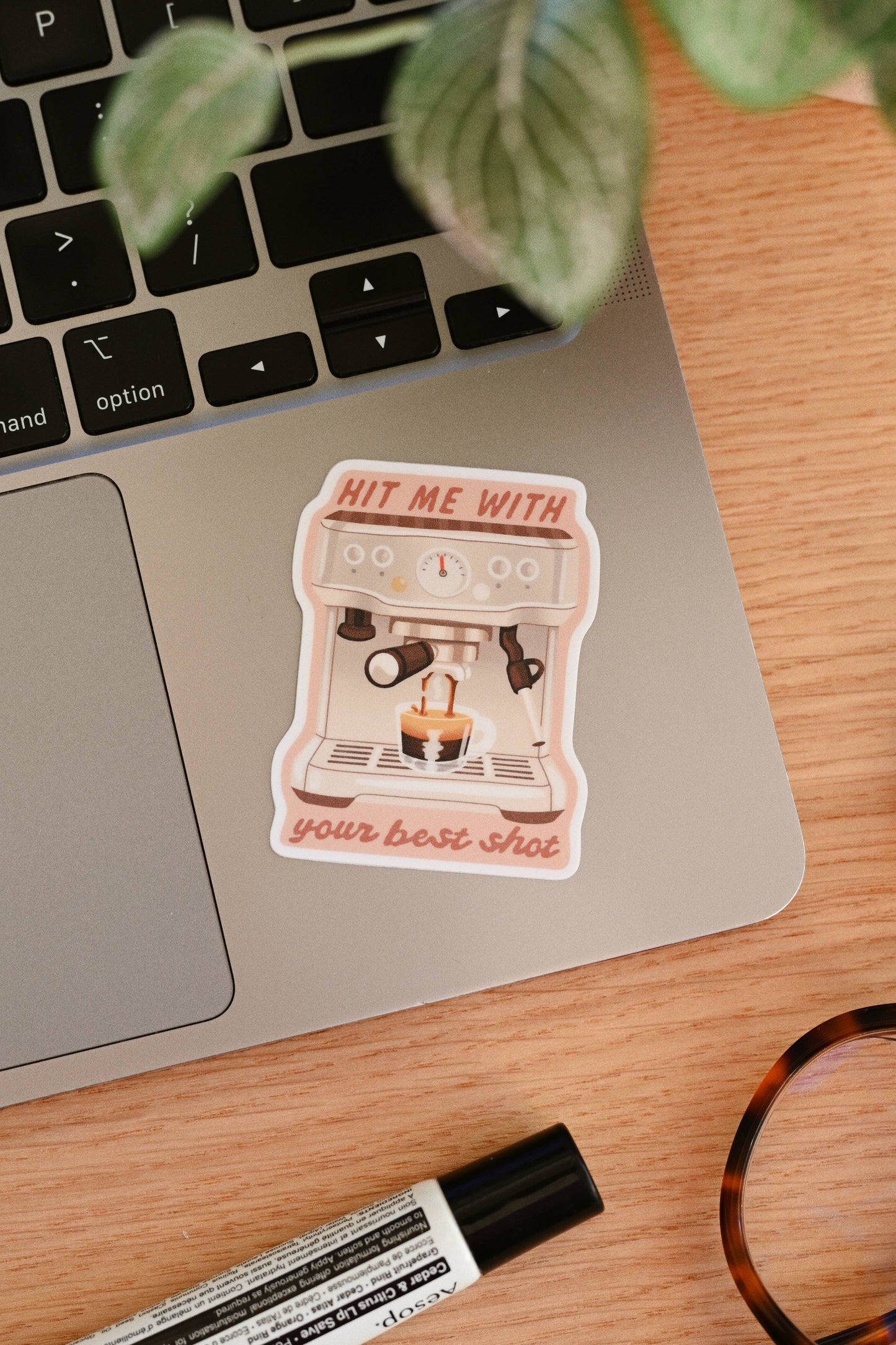 Hit Me With Your Best Shot Espresso Coffee • Vinyl Sticker