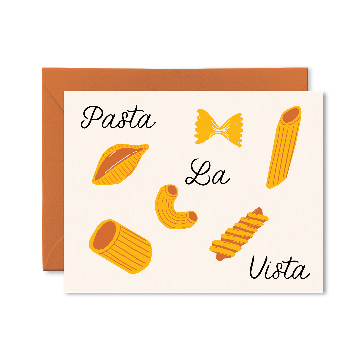Pasta La Vista Goodbye Card