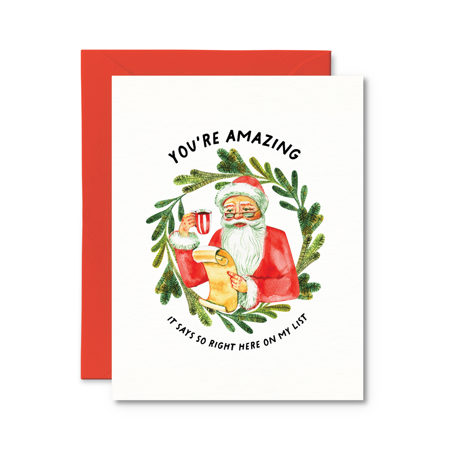 You're Amazing, It Says So Right Here Holiday Card