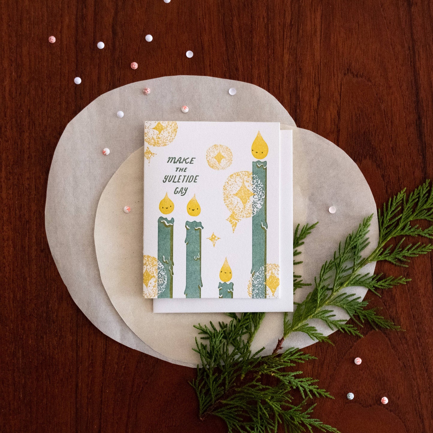Make The YuleTide Gay Letterpress Card