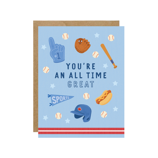 You're An All Time Great Baseball Card