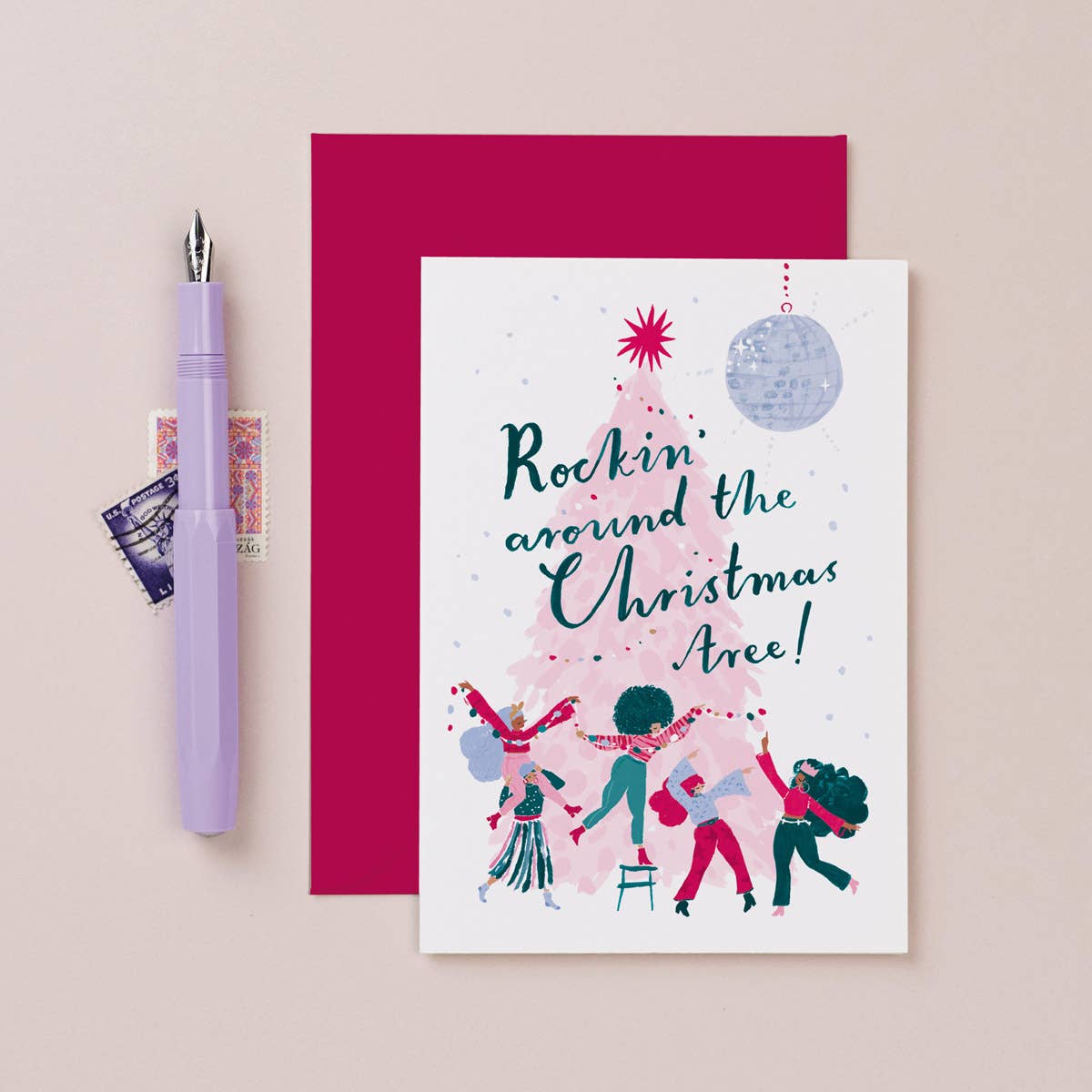 Rockin' Around The Christmas Tree Card