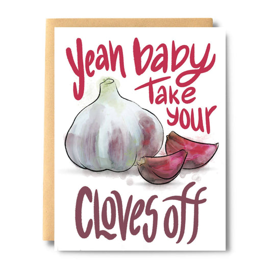 Yeah Baby Take Your Cloves Off Card