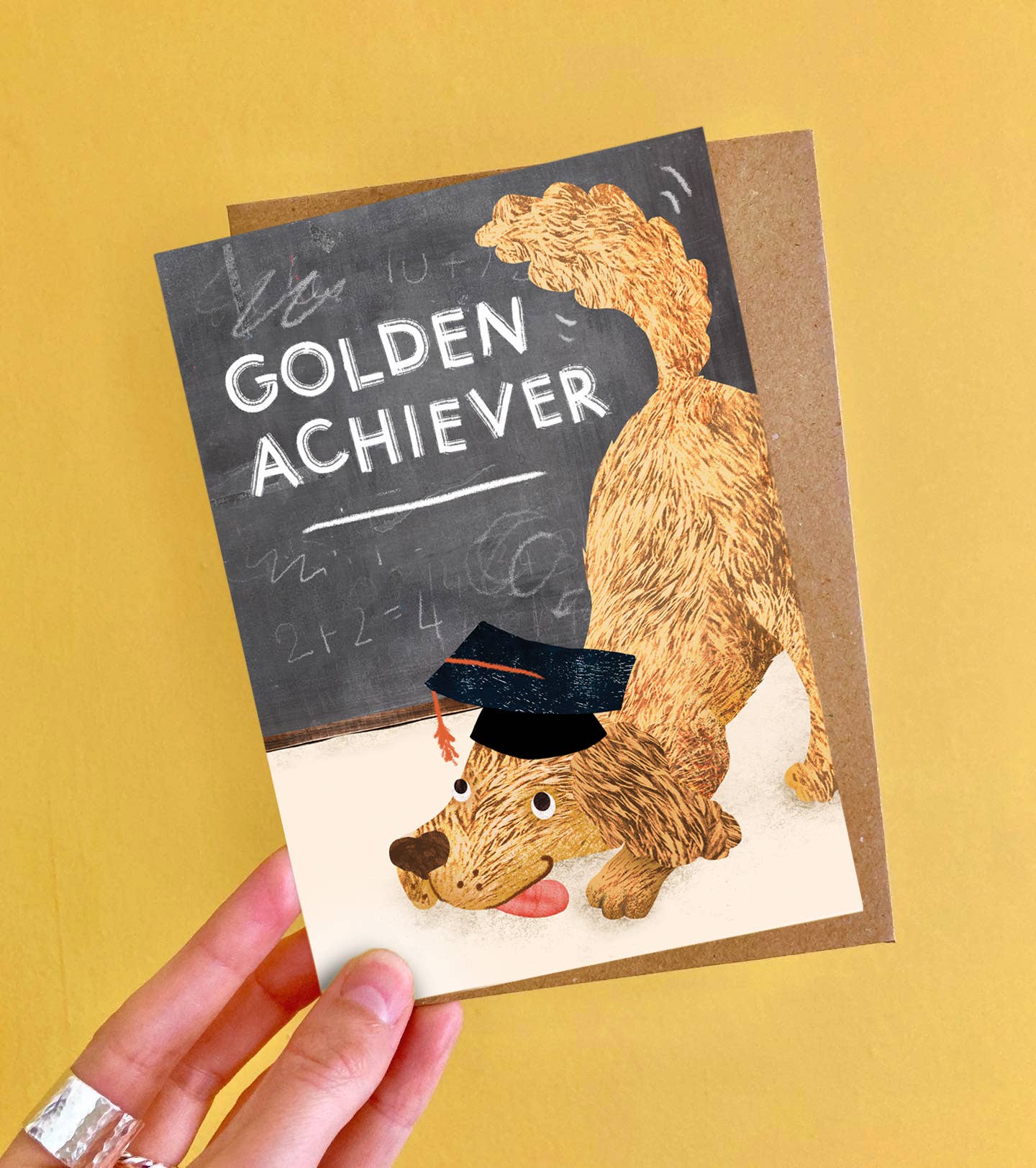 Golden Achiever Graduation Card