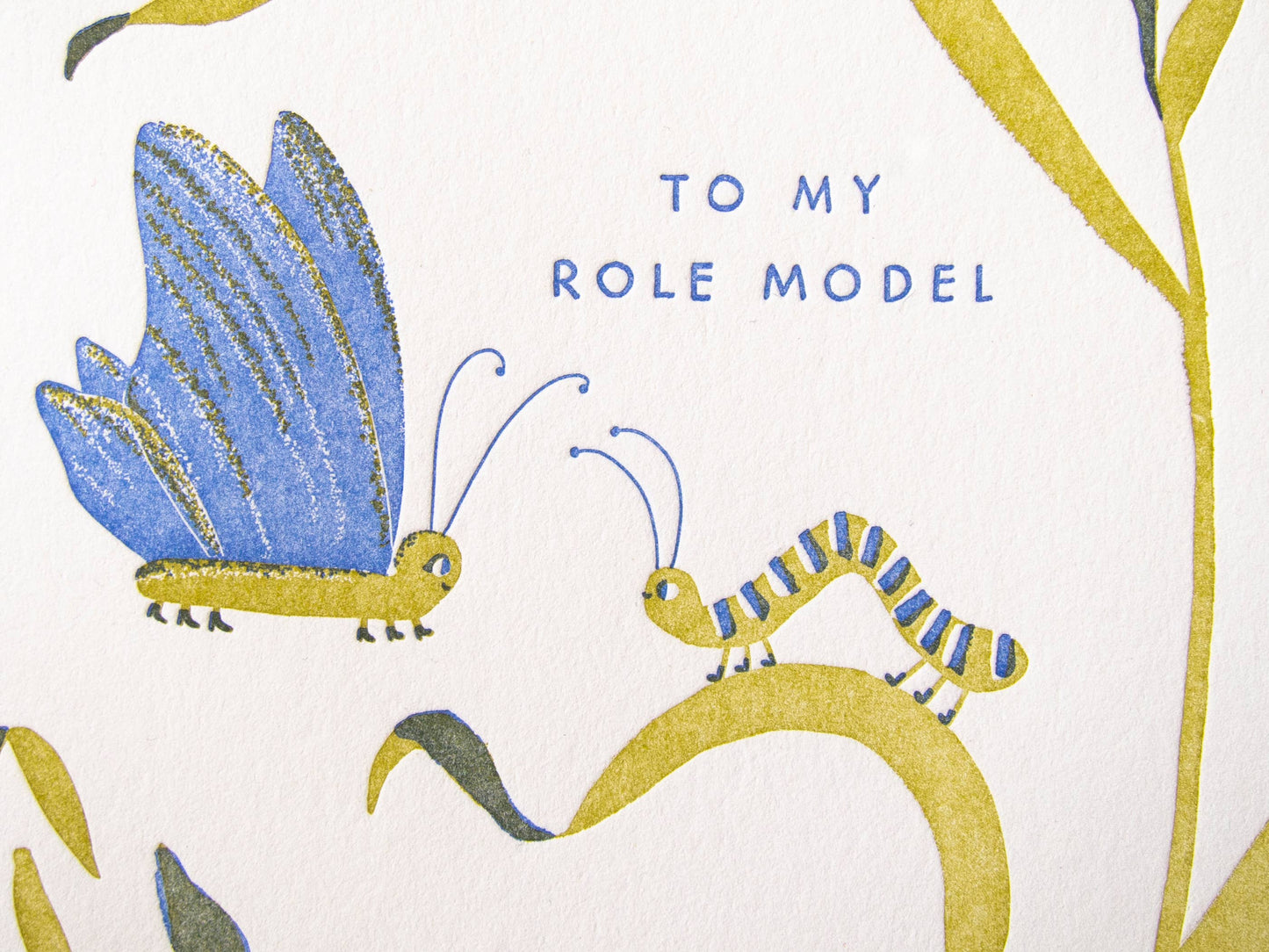 To My Role Model Letterpress Card