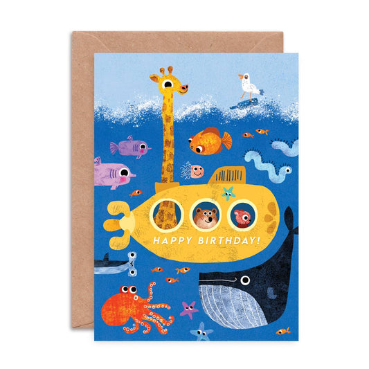 Happy Birthday Submarine Card