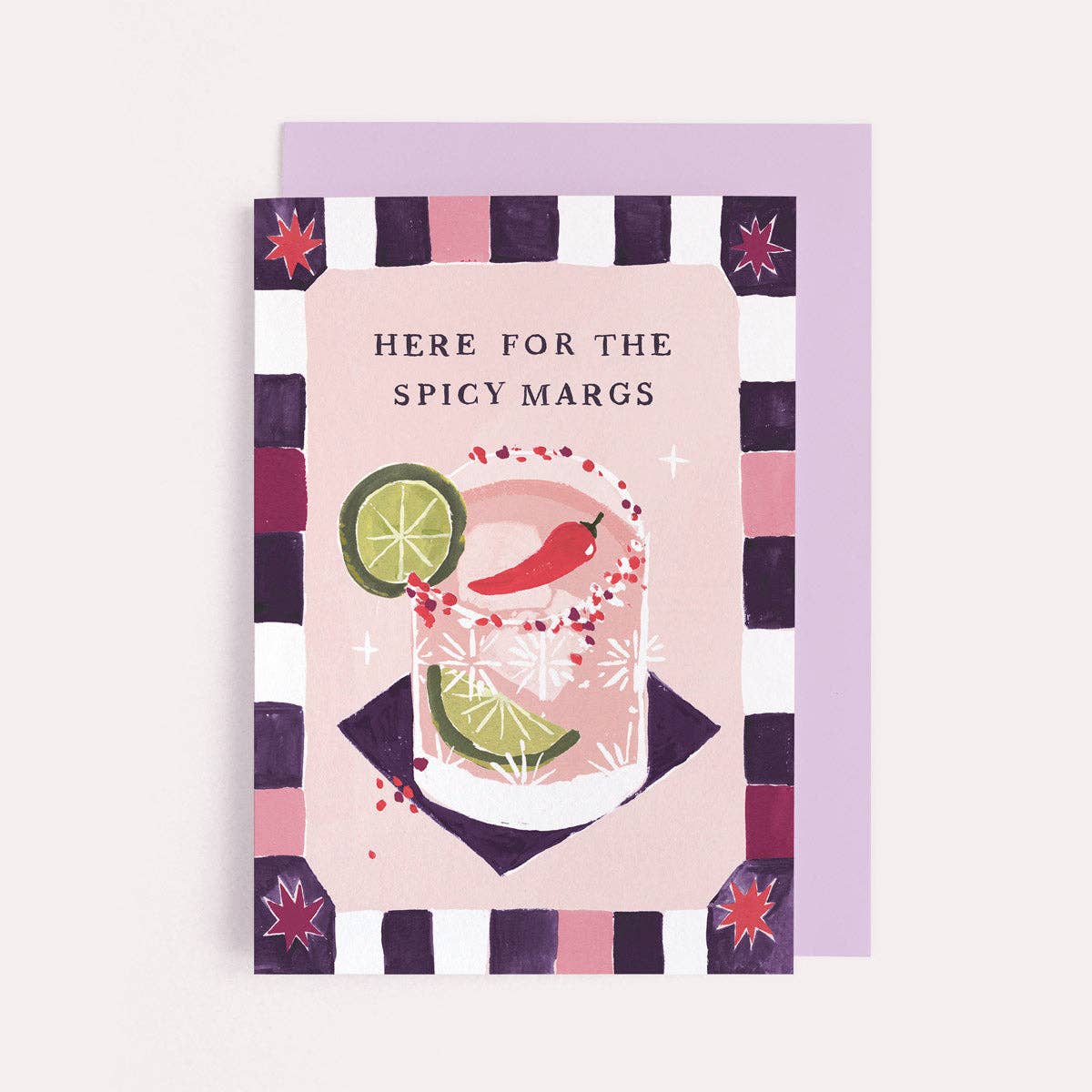 Here For The Spicy Margs Birthday Card