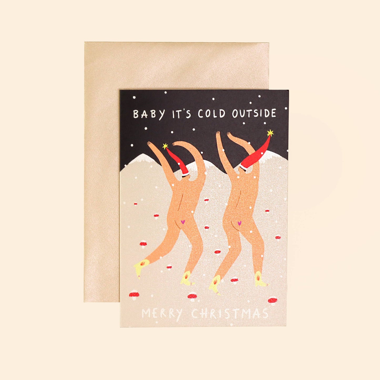 Baby It's Cold Outside, Merry Christmas Card