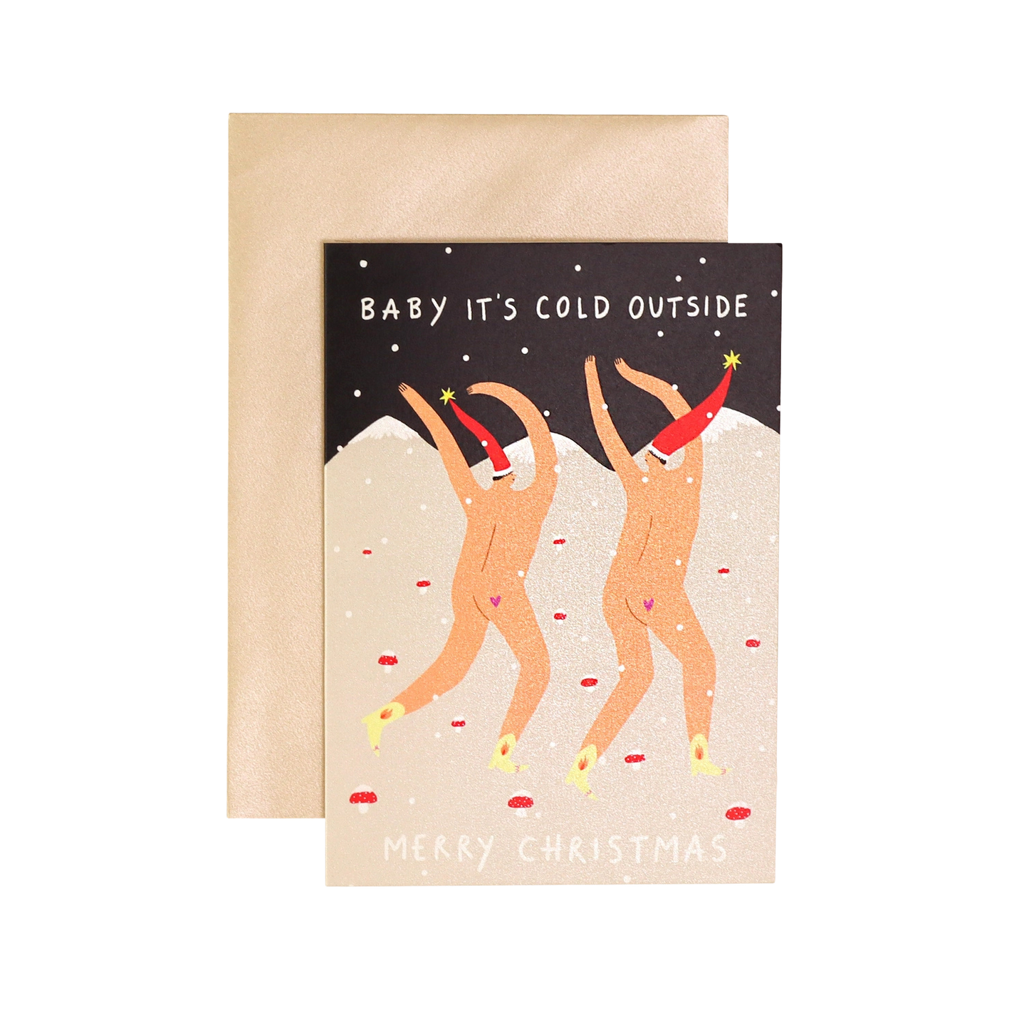 Baby It's Cold Outside, Merry Christmas Card