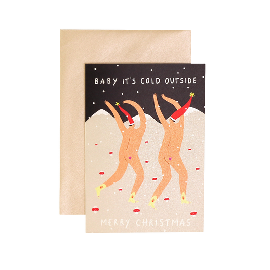 Baby It's Cold Outside, Merry Christmas Card