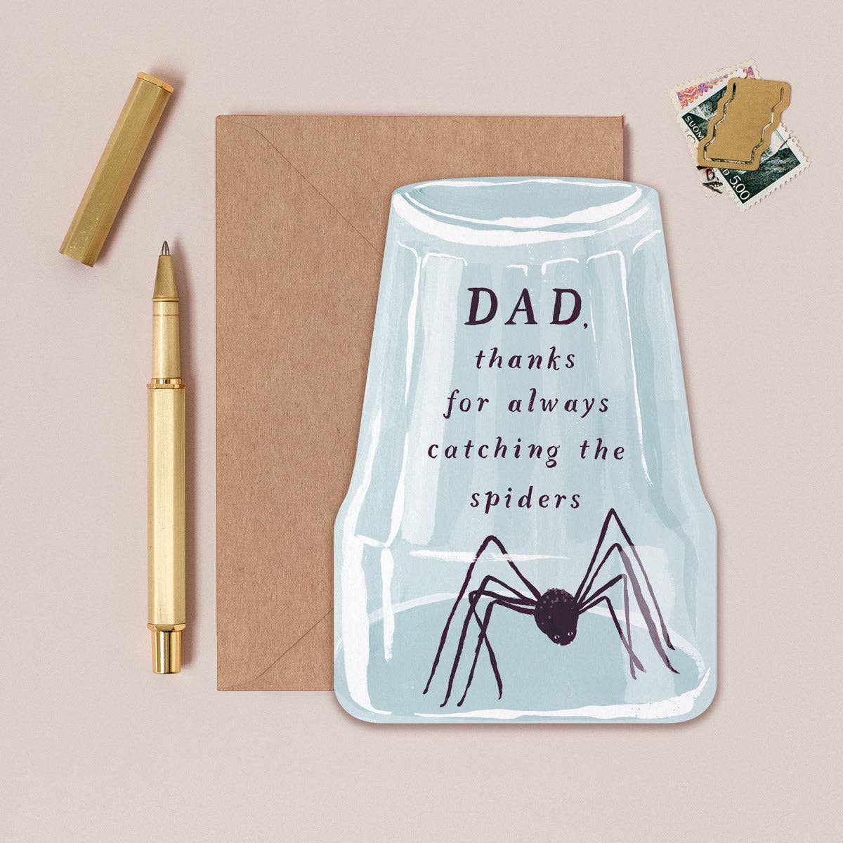 Dad, Thanks For Always Catching The Spiders Card