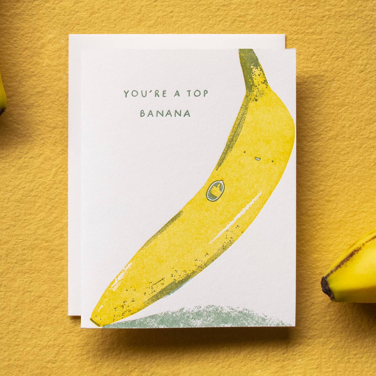 You're A Top Banana Letterpress Card