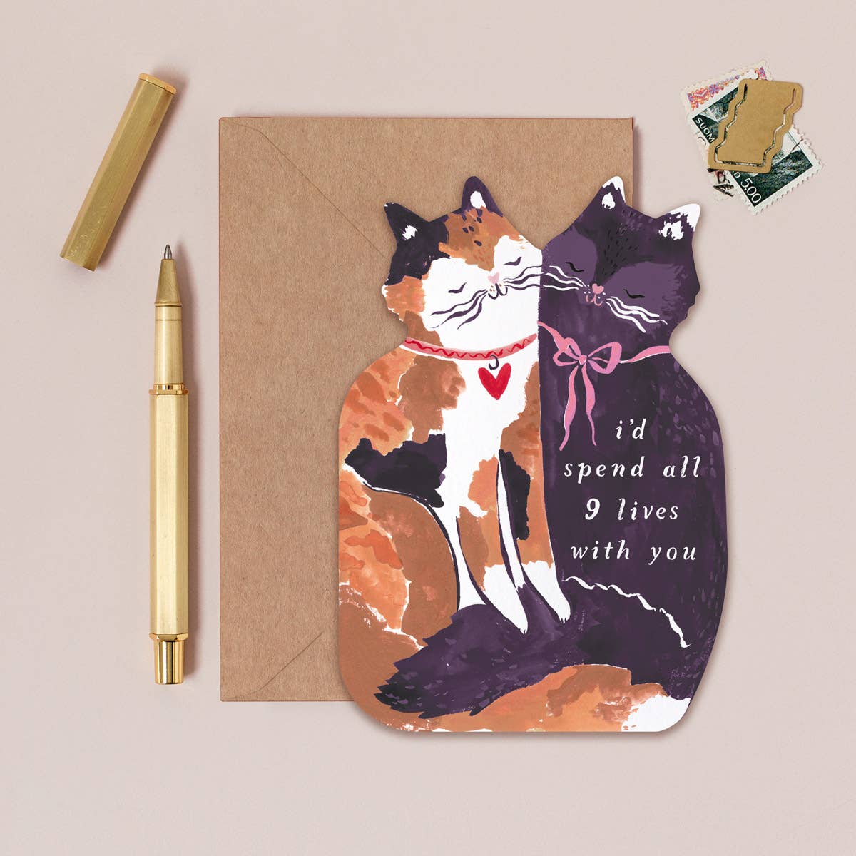 I'd Spend All 9 Lives With You Card