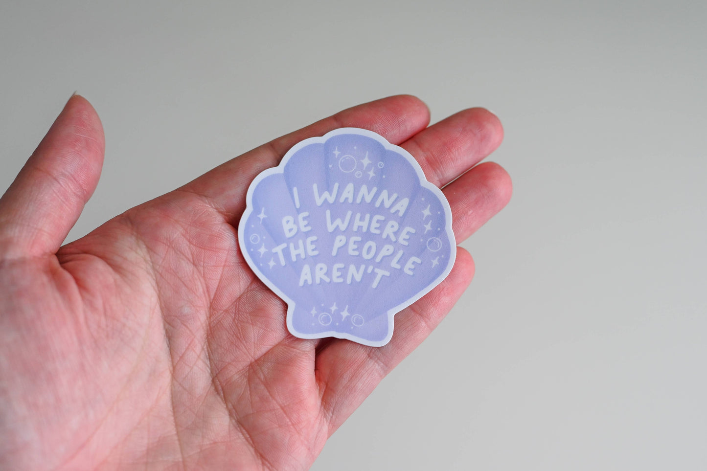 I Wanna Be Where The People Aren't • Vinyl Sticker