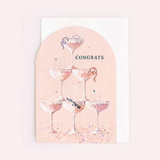 Champagne Congratulations Card