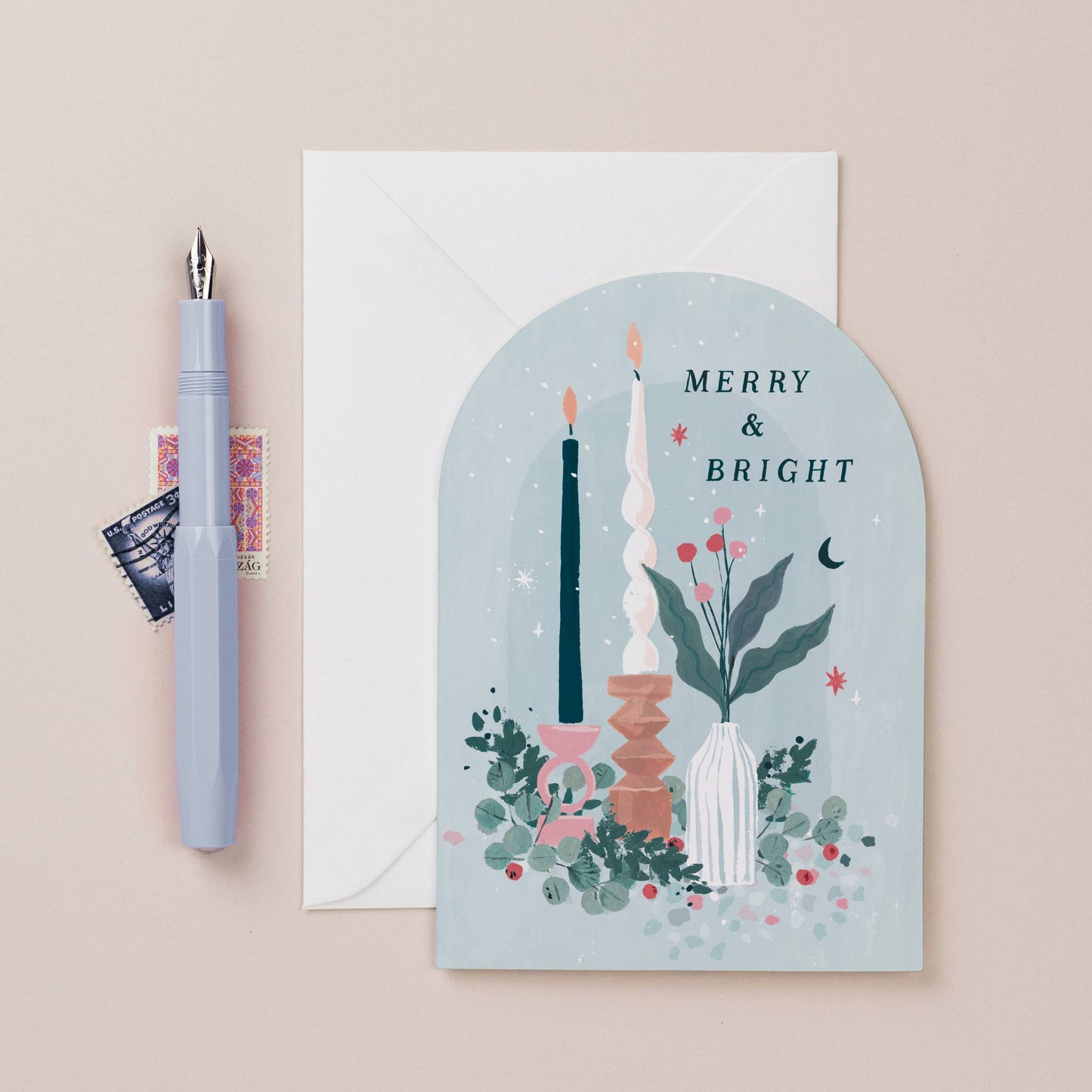 Merry & Bright Holiday Card