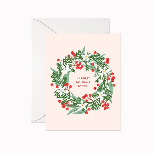 Happiest Holidays To You Card