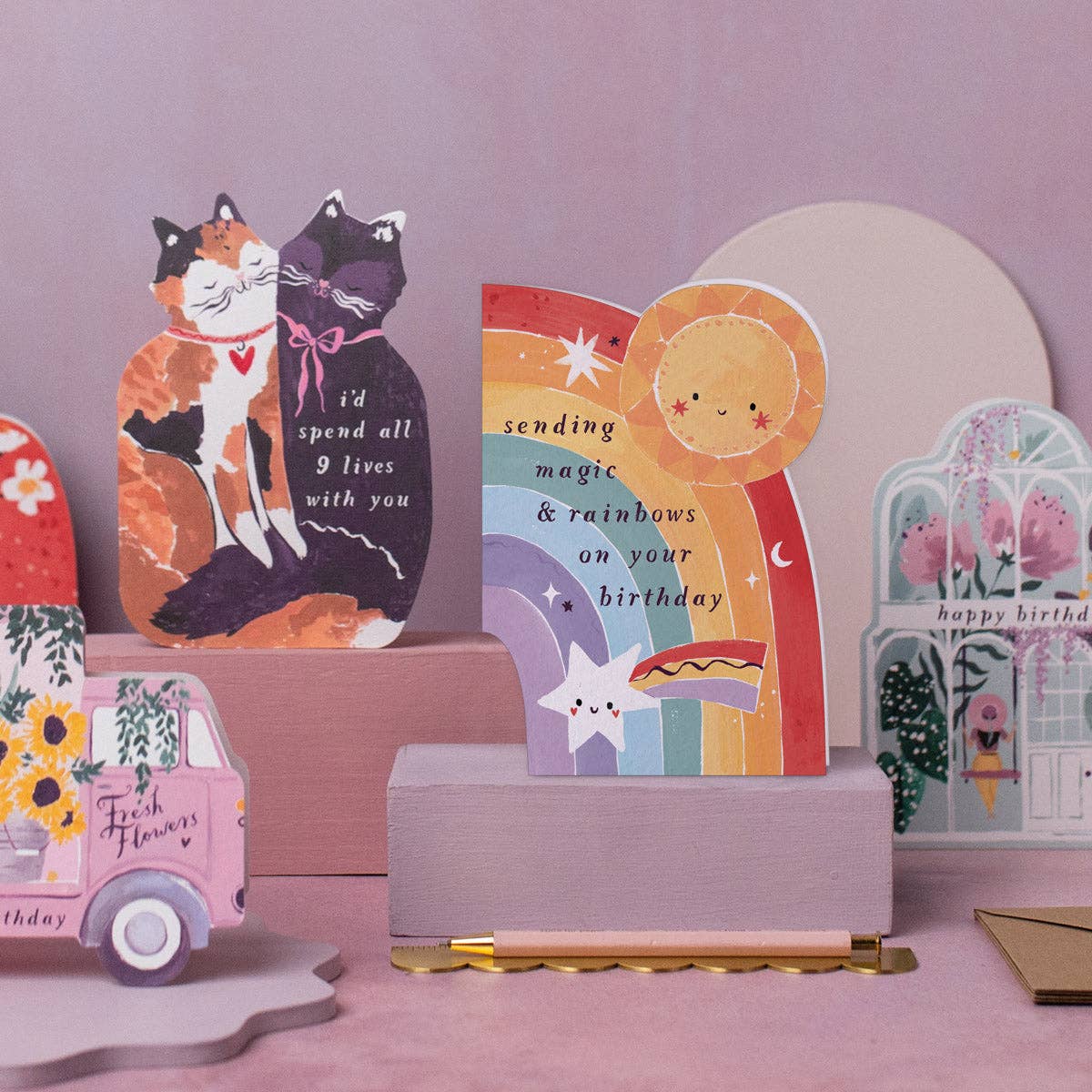 Sending Magic & Rainbows On Your Birthday Card