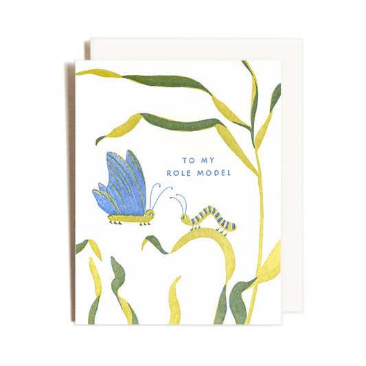 To My Role Model Letterpress Card