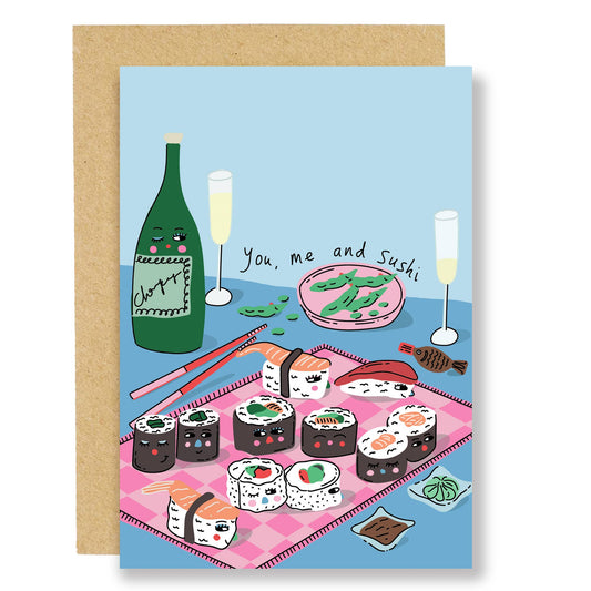 You, Me And Sushi Card