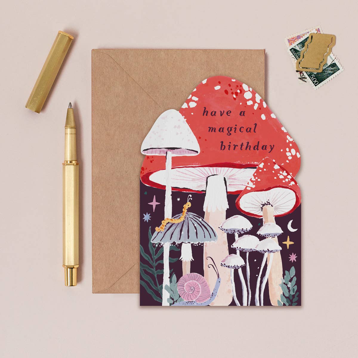 Have A Magical Birthday Mushroom Card