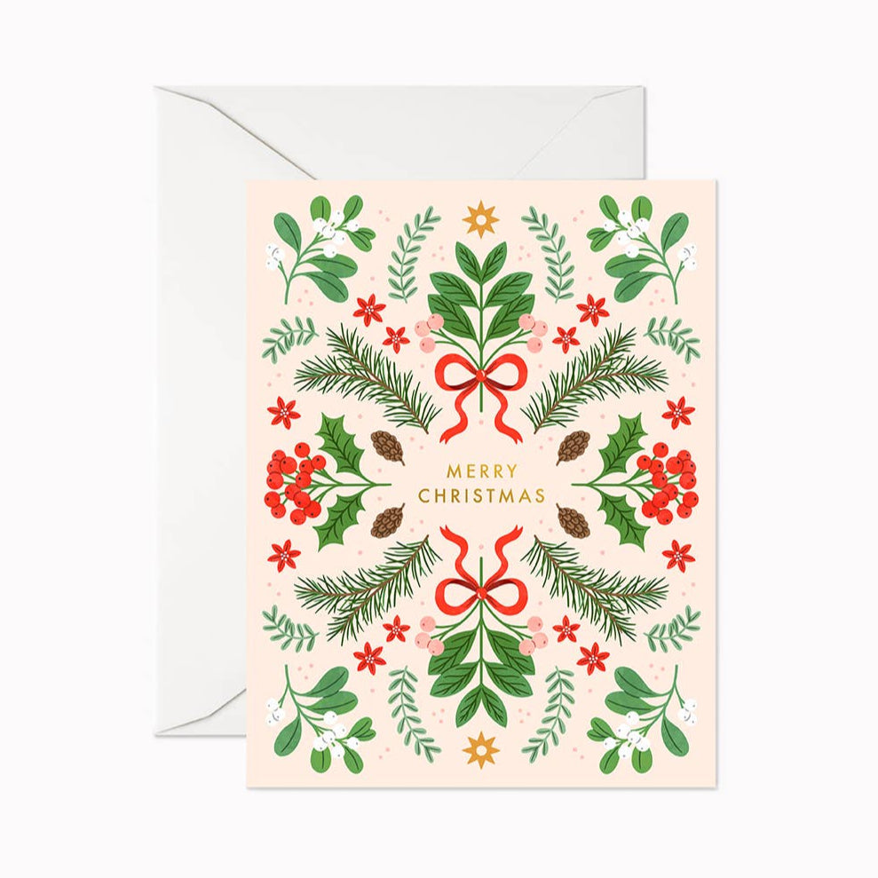 Merry Christmas Berries Card